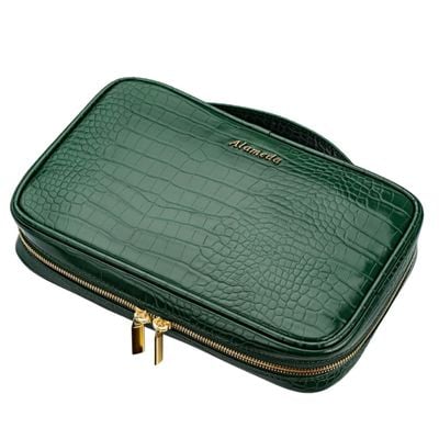 Alameda Jewelry Organizer Case - Crocodile Green